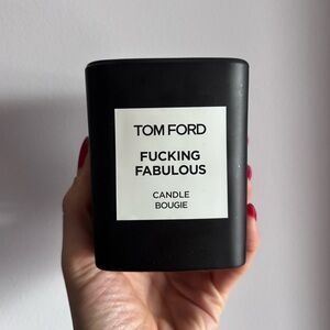Tom Ford Fucking Fabulous Empty Black Candle Jar.